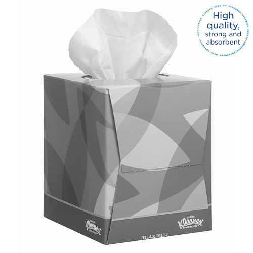Kleenex Facial Tissue 8834 | 2-Ply White Fragrance-Free | 12 Boxes