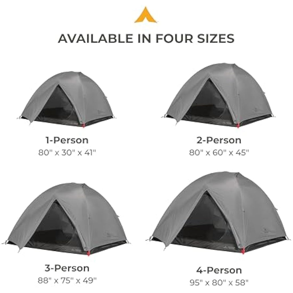 TETON Sports Mountain Ultra Backpacking Dome Tent | Waterproof & Mesh