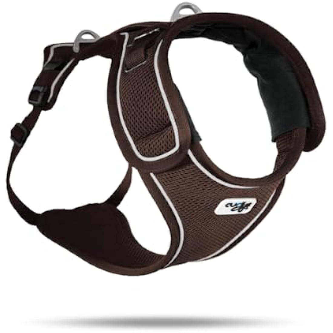 Curli Belka Adjustable Dog Safety Harness – Brown – Size S