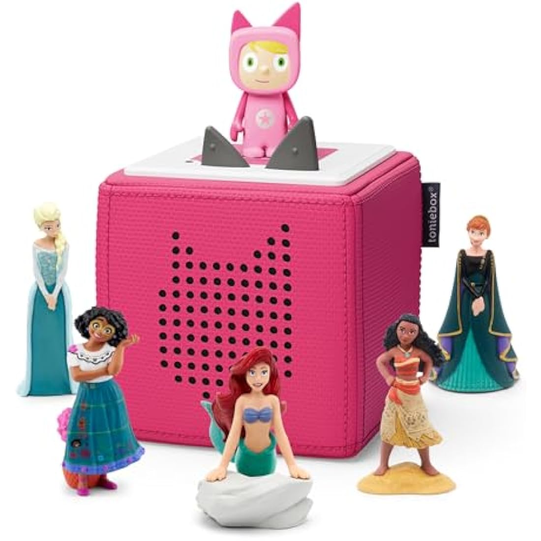 Tonies Pink Toniebox Disney Princess Bundle - Moana, Elsa & More