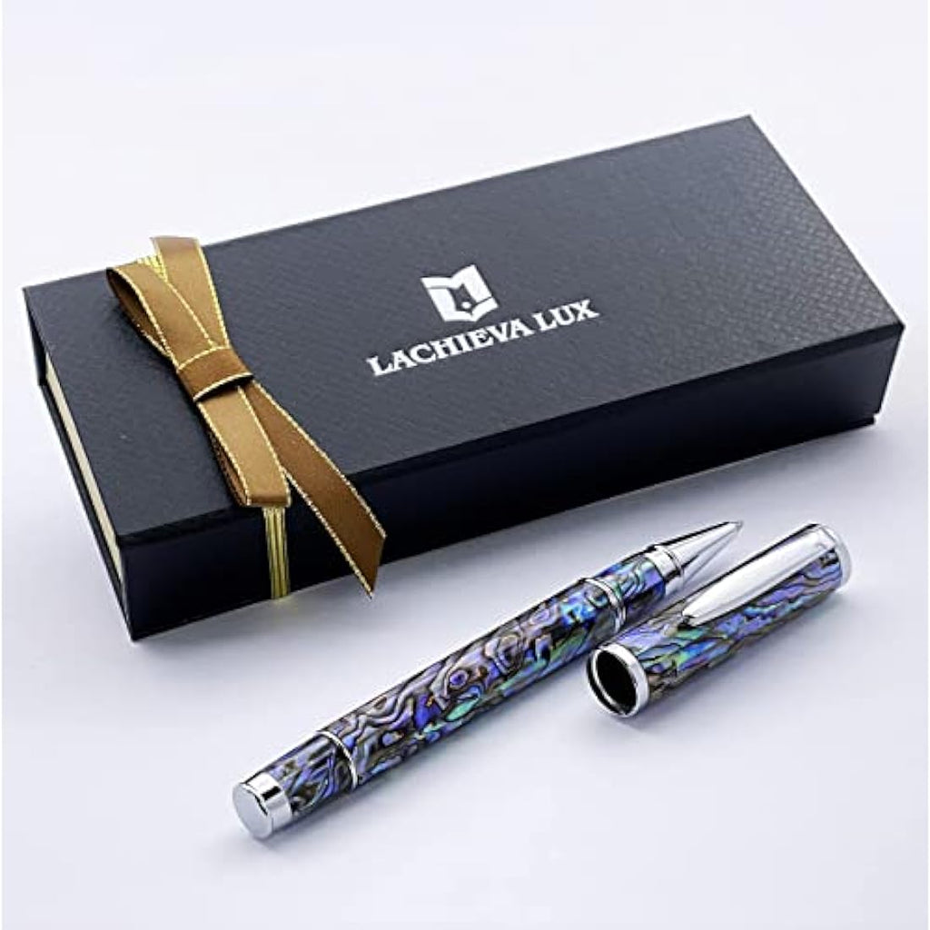 LACHIEVA LUX Abalone Sea Shell Rollerball Pen – Luxury Writing Gift