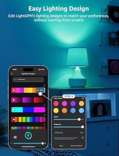 Lepro E14 AI Smart Bulb – RGBCCT Music Sync WiFi Candle Light, 4 Pack
