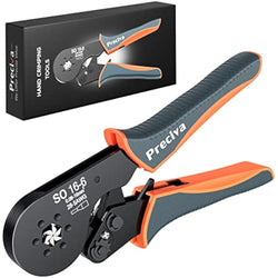 Preciva Hexagonal Ferrule Crimping Tool – 28-5 AWG Ratchet Pliers