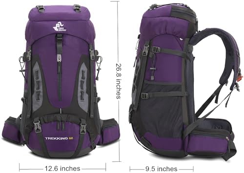 Jolof Store 60L Hiking Backpack – Waterproof Lightweight Travel Daypack