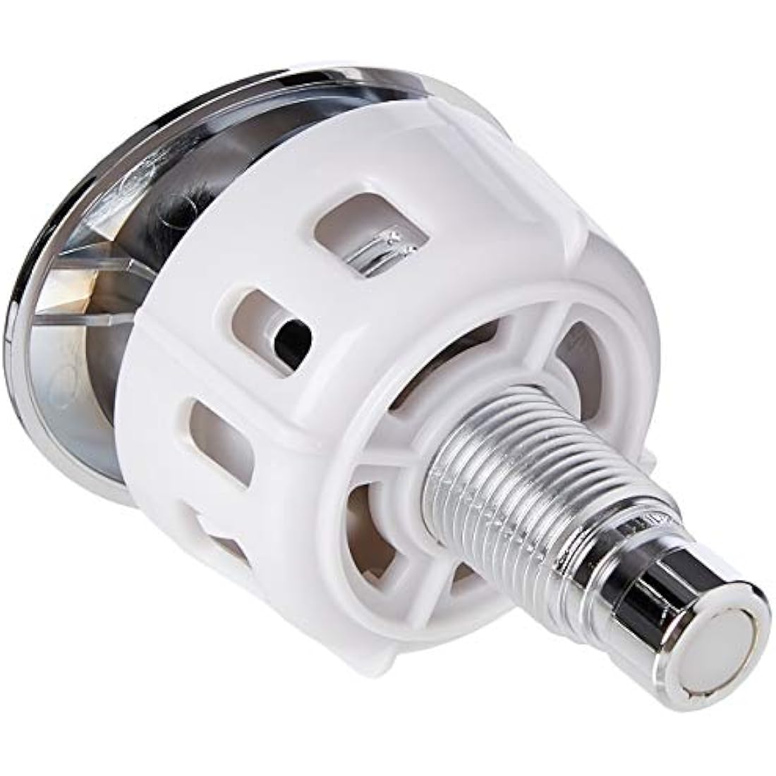 VeeBath Dual Flush Toilet Button – Chrome Oval Cistern Replacement