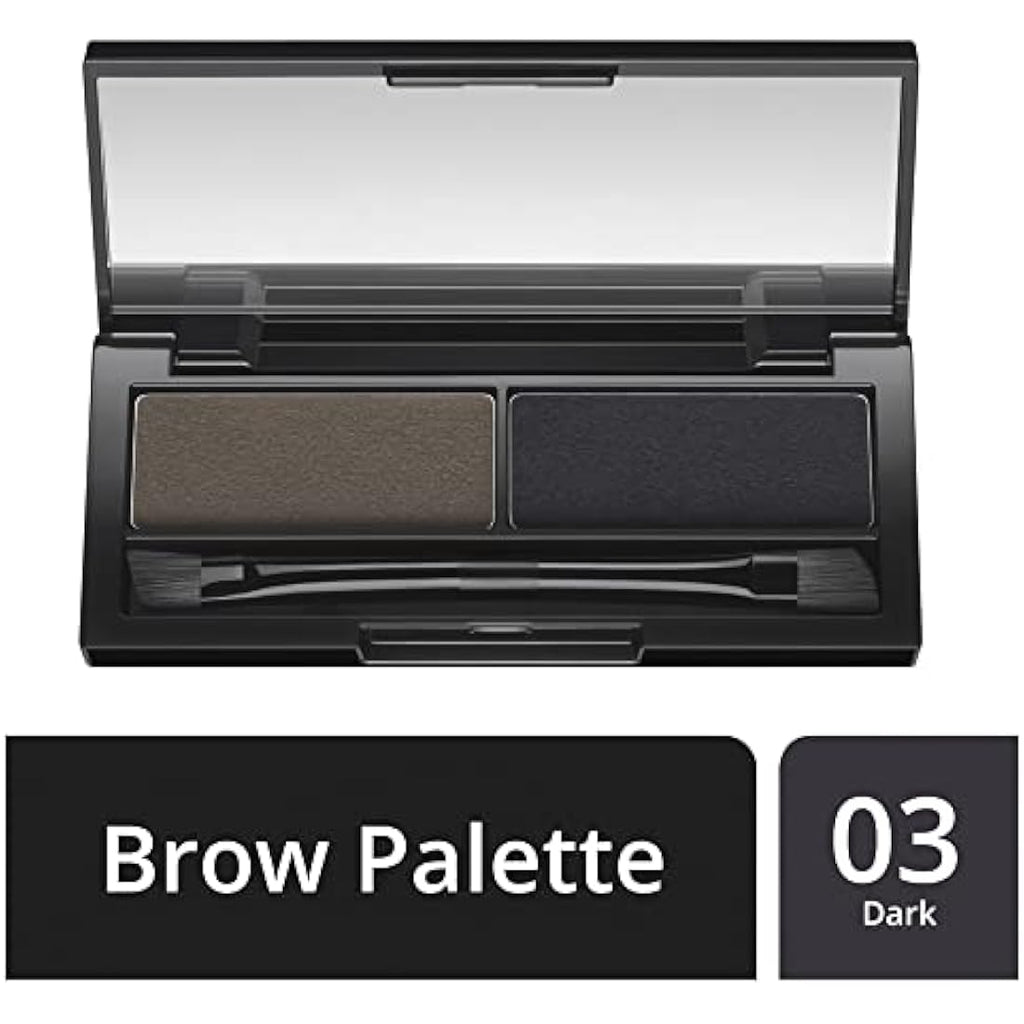 Max Factor Real Brow Duo Kit – Two-Tone Eyebrow Palette, 003 Dark