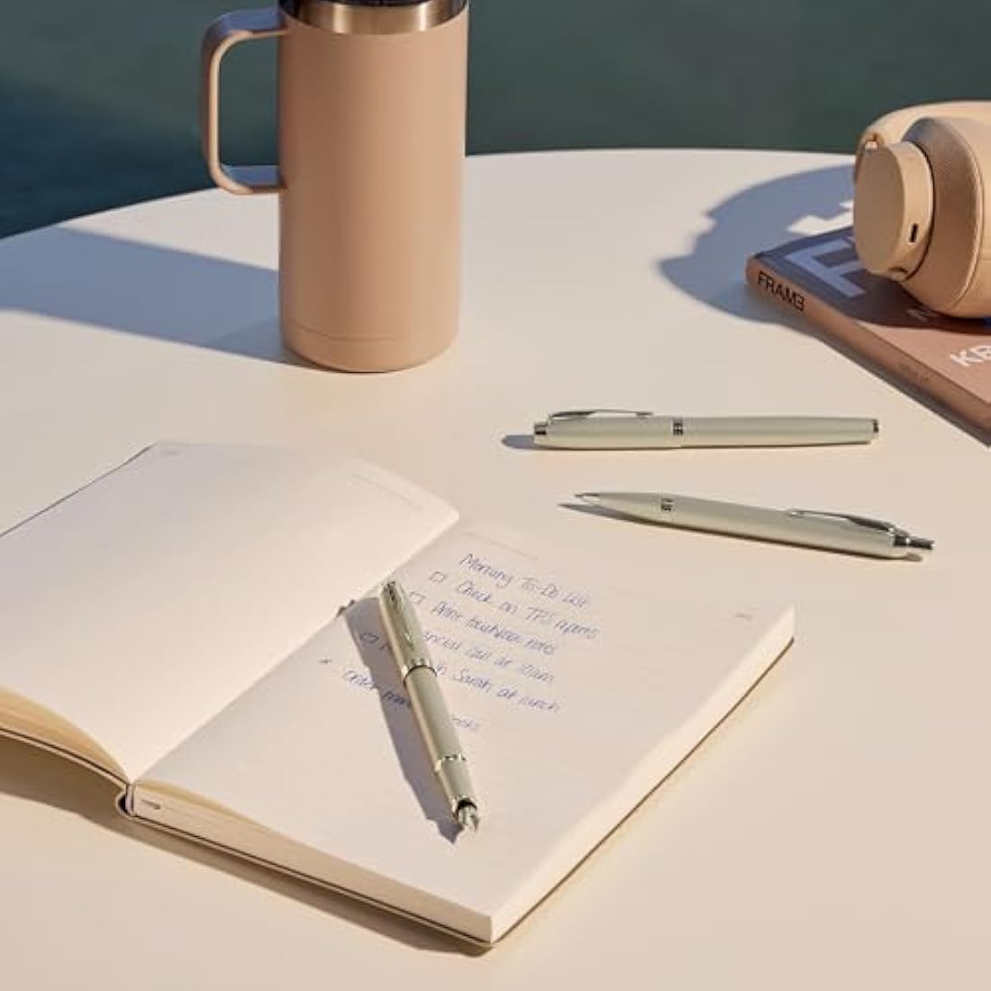 Parker IM Monochrome Fountain Pen – Champagne Finish – Fine Point