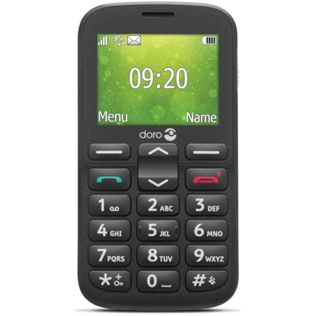 Doro 1380 Senior Mobile Phone | Unlocked Dual SIM with Camera - Black