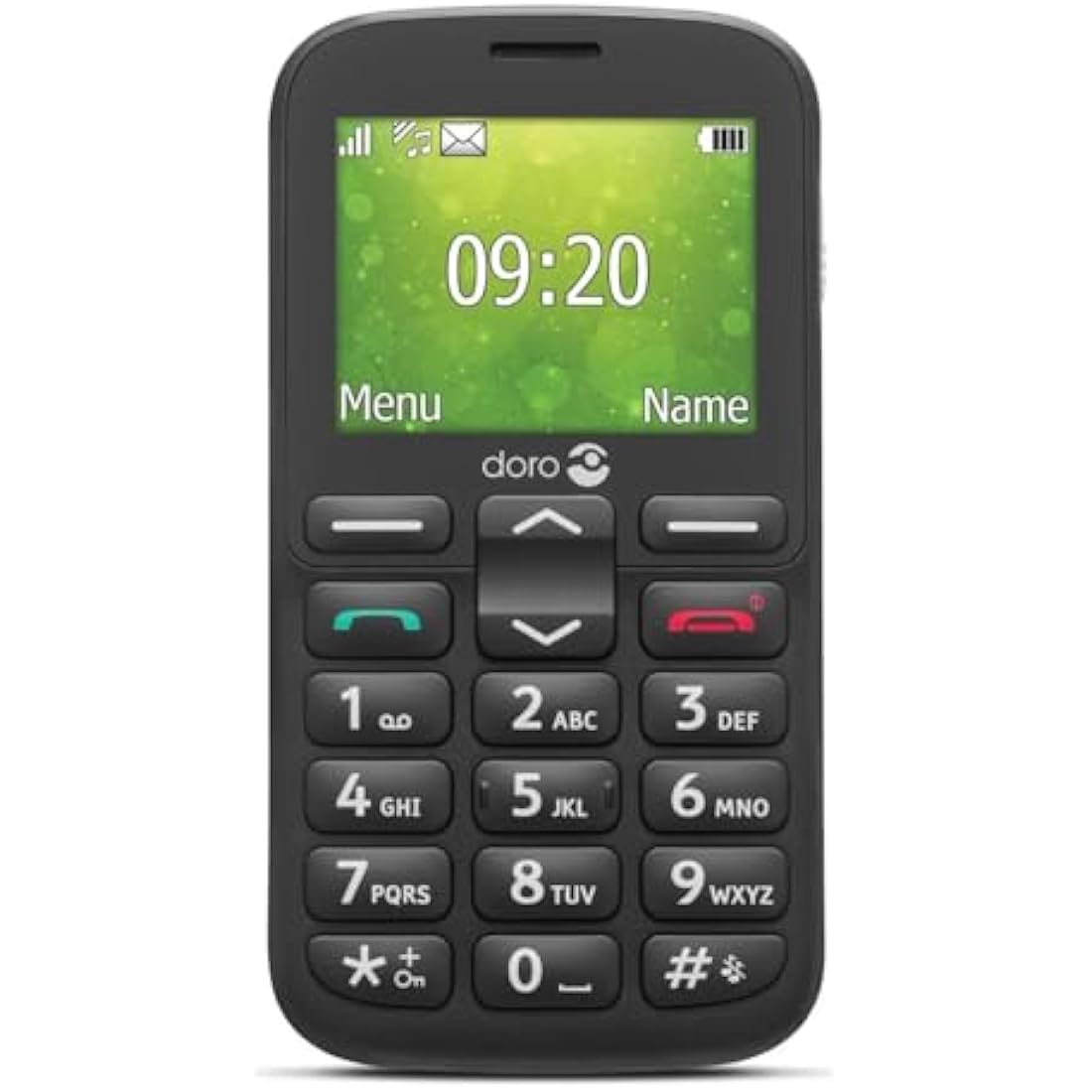 Doro 1380 Senior Mobile Phone | Unlocked Dual SIM with Camera - Black