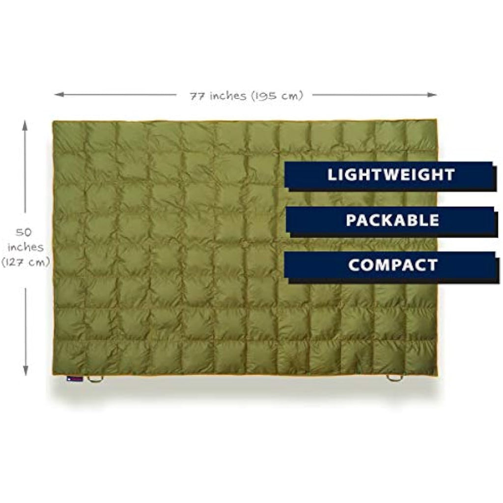 Get Out Gear Down Camping Blanket – 650 Fill Power Packable Outdoor Quilt