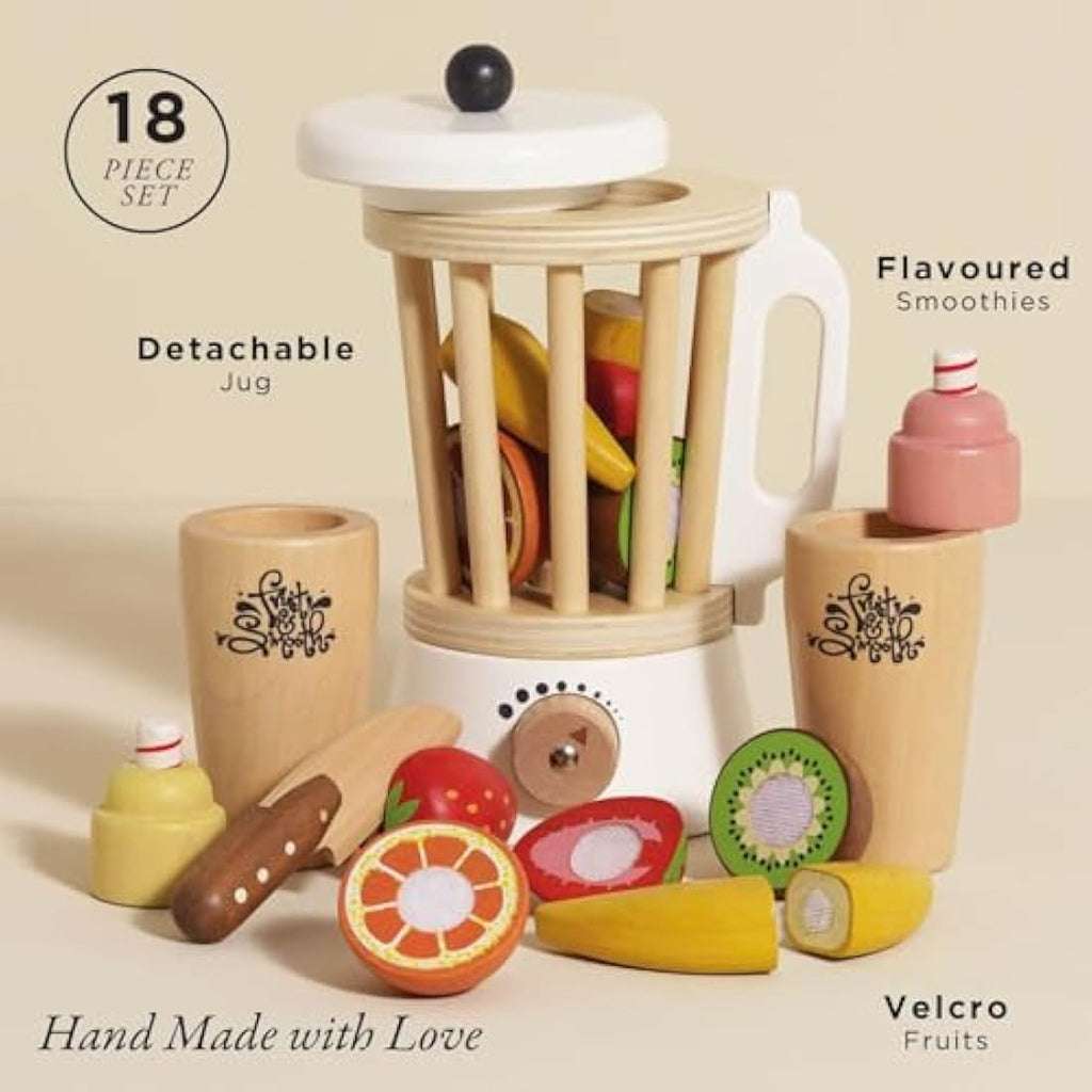 Le Toy Van Honeybake Wooden Blender Set – Pretend Play Kitchen Toy