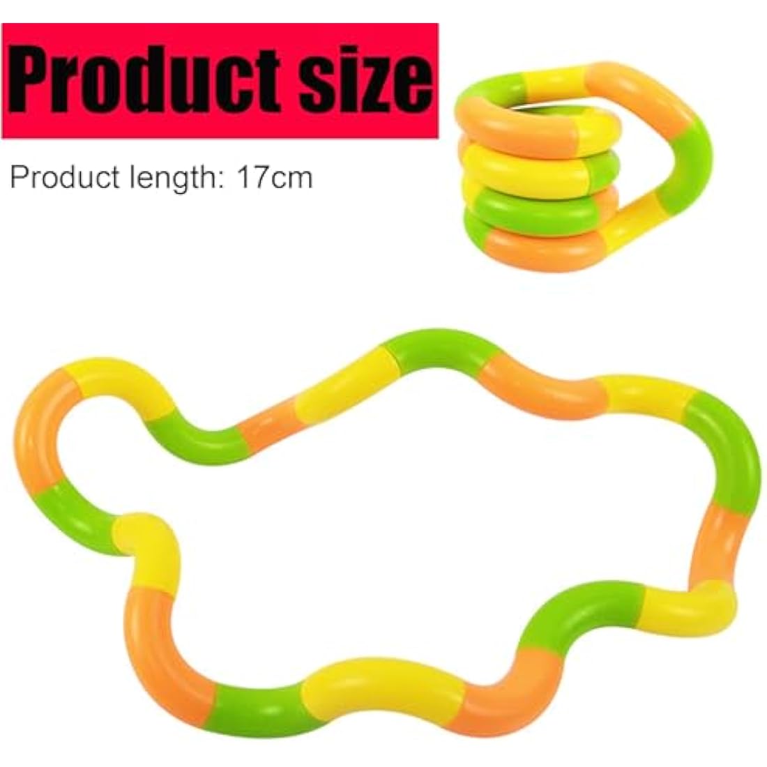 Jolof Store Tangle Fidget Toy – 7 PCS Twisty Sensory Stress Relief