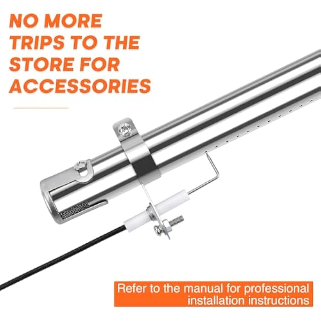 Denmay Universal Adjustable BBQ Gas Grill Burner, 31-45cm - 3 Pack