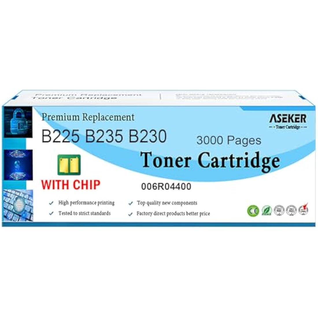 ASEKER Remanufactured Toner for Xerox B230 B225 B235 | High Capacity