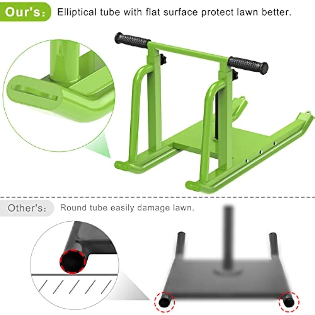 Weight Sled – Adjustable Height Fitness Sled for 1" & 2" Plates