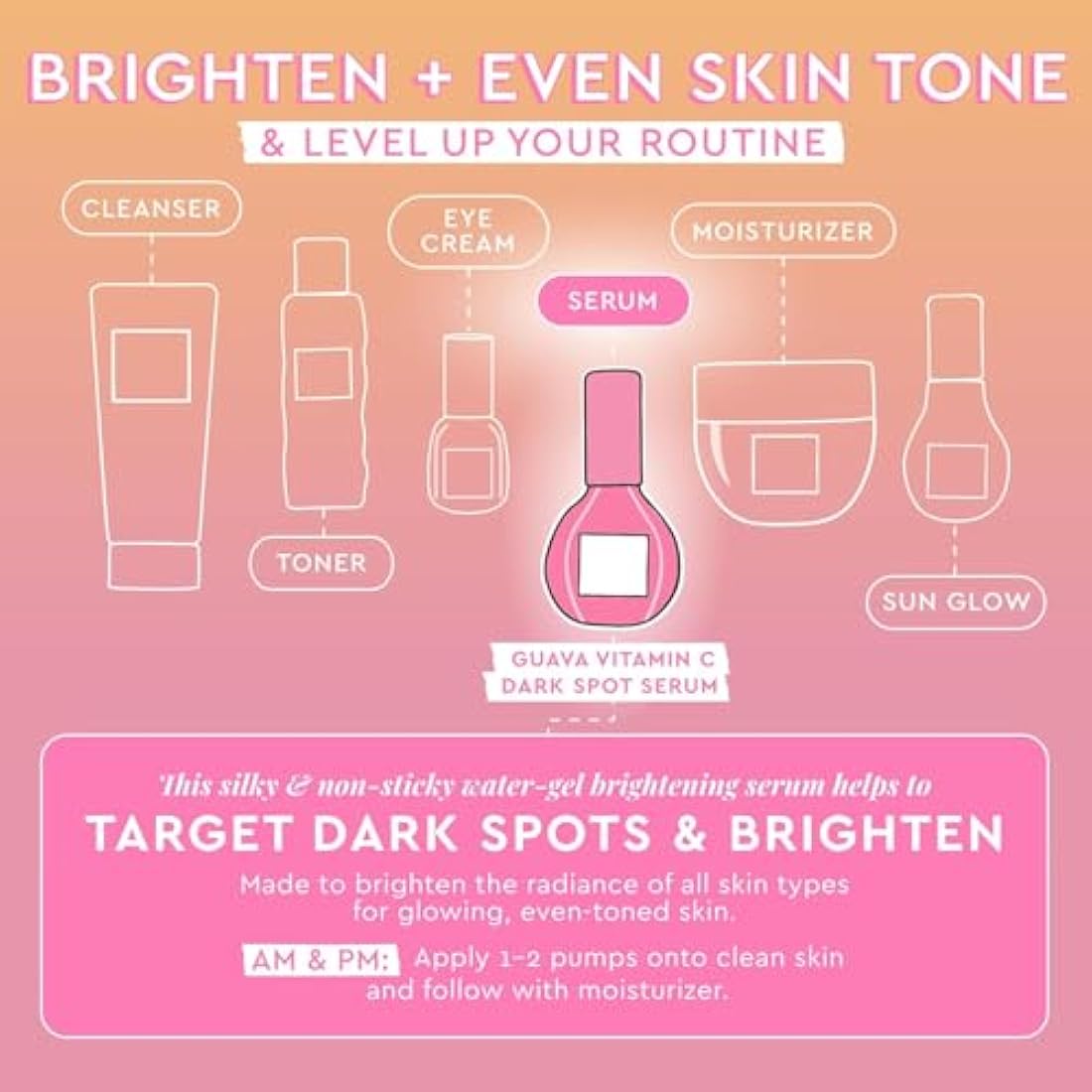 Glow Recipe Guava Vitamin C Serum - Brightening Dark Spot Treatment (30ml)