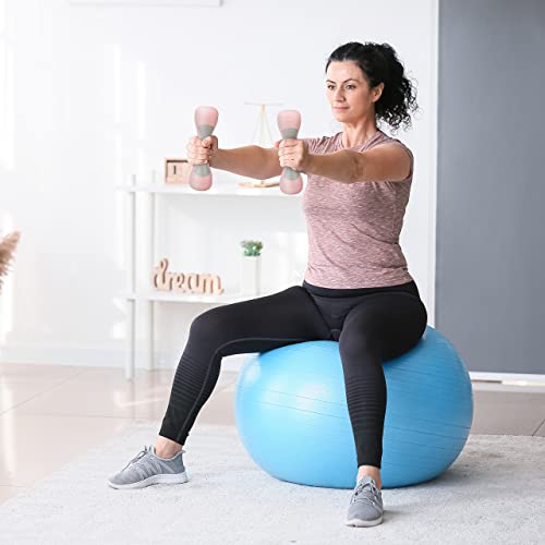 Relaxdays Adjustable Dumbbells Set of 2 | 1-2kg Rubberised Weights