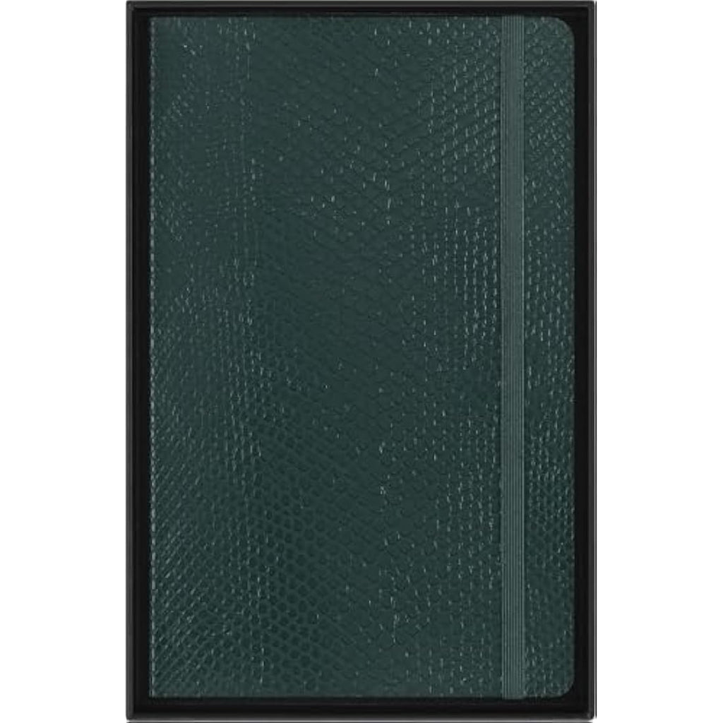 Moleskine Vegan Python-Effect Notebook | Large 13x21cm Journal - Green