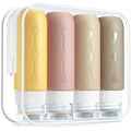 Gemice Silicone Travel Bottles | 4 Pack Leakproof TSA Approved Containers