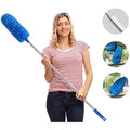 Jolof Store Microfiber Feather Duster with 100-inch Telescoping Pole – Blue