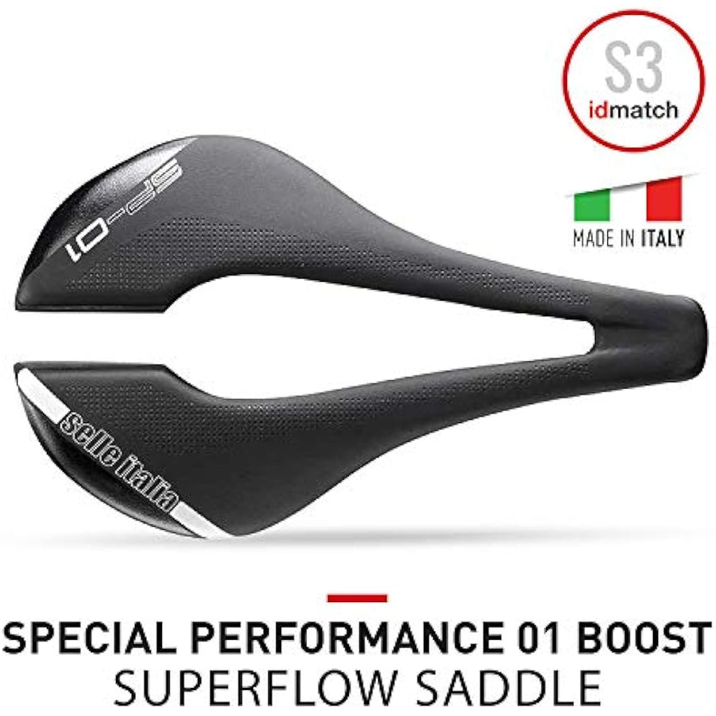 Selle Italia SP-01 Boost Road Saddle – Lightweight Fibra-Tek TI 316 Rail