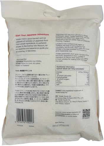 Yutaka Sasanishiki Super Premium Short Grain Sushi Rice – 10kg