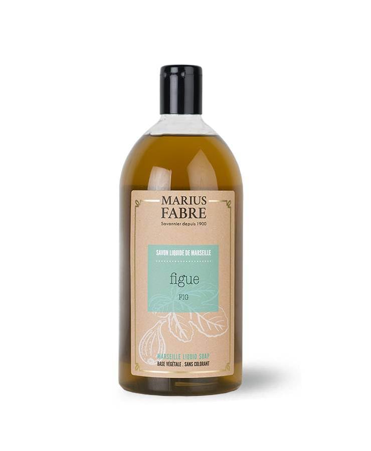 Marius Fabre Marseille Fig Liquid Soap – Natural French Soap - 1 Litre
