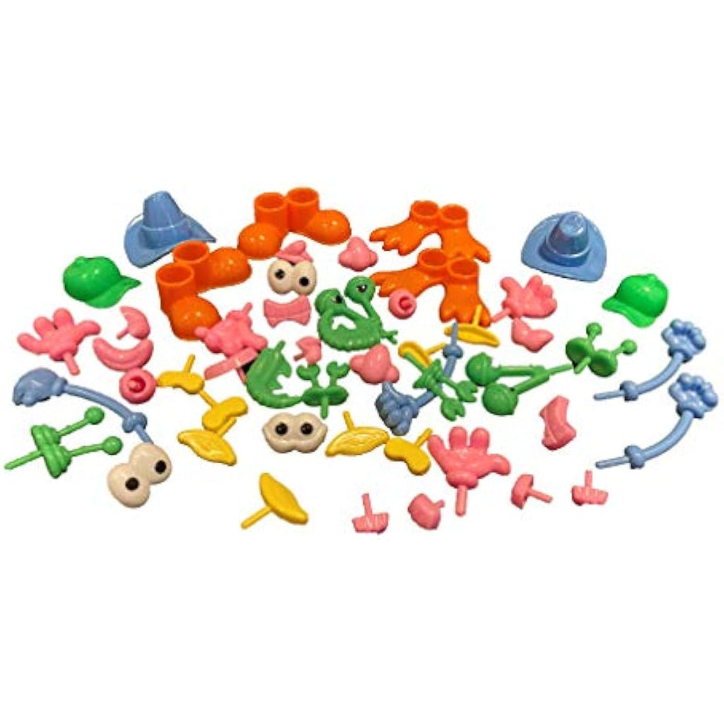 READY 2 LEARN Plastic Dough and Potato People Shapes - 52 Piece Set