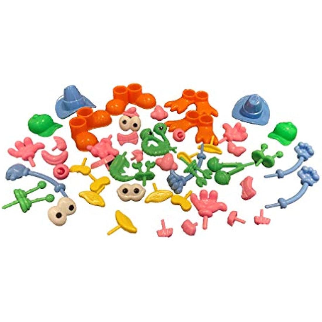 READY 2 LEARN Plastic Dough and Potato People Shapes - 52 Piece Set