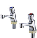Jolof Store Non-Concussive Self Closing Basin Taps | Chrome Pair