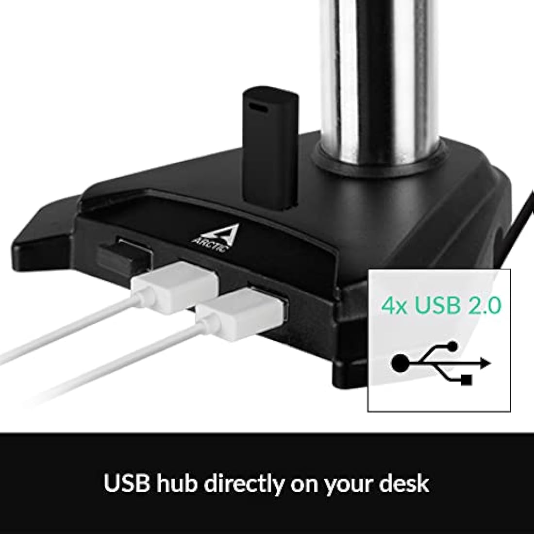 ARCTIC Z2 Pro Gen 3 Dual Monitor Arm | 35" Ultrawide Stand with USB Hub