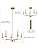 Gold Chandelier – 5-Light Modern Pendant Ceiling Light
