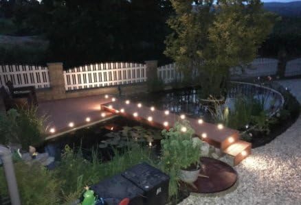 INDARUN Warm White LED Decking Lights – IP67 Waterproof Plinth Kit, 30 Pack