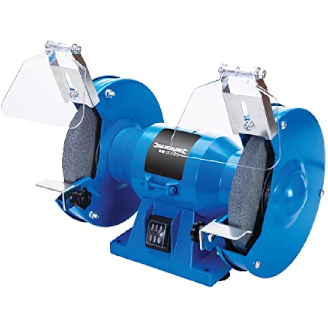 Silverline 150W Bench Grinder – 150mm DIY Grinding Tool, Blue