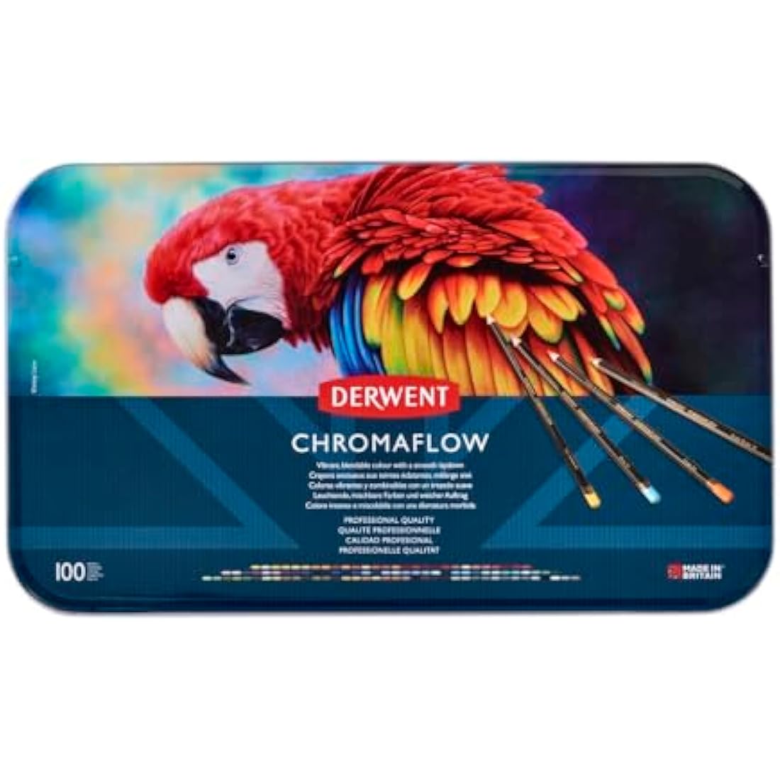 Derwent Chromaflow Pencils - Set of 100 Professional Colored Pencils