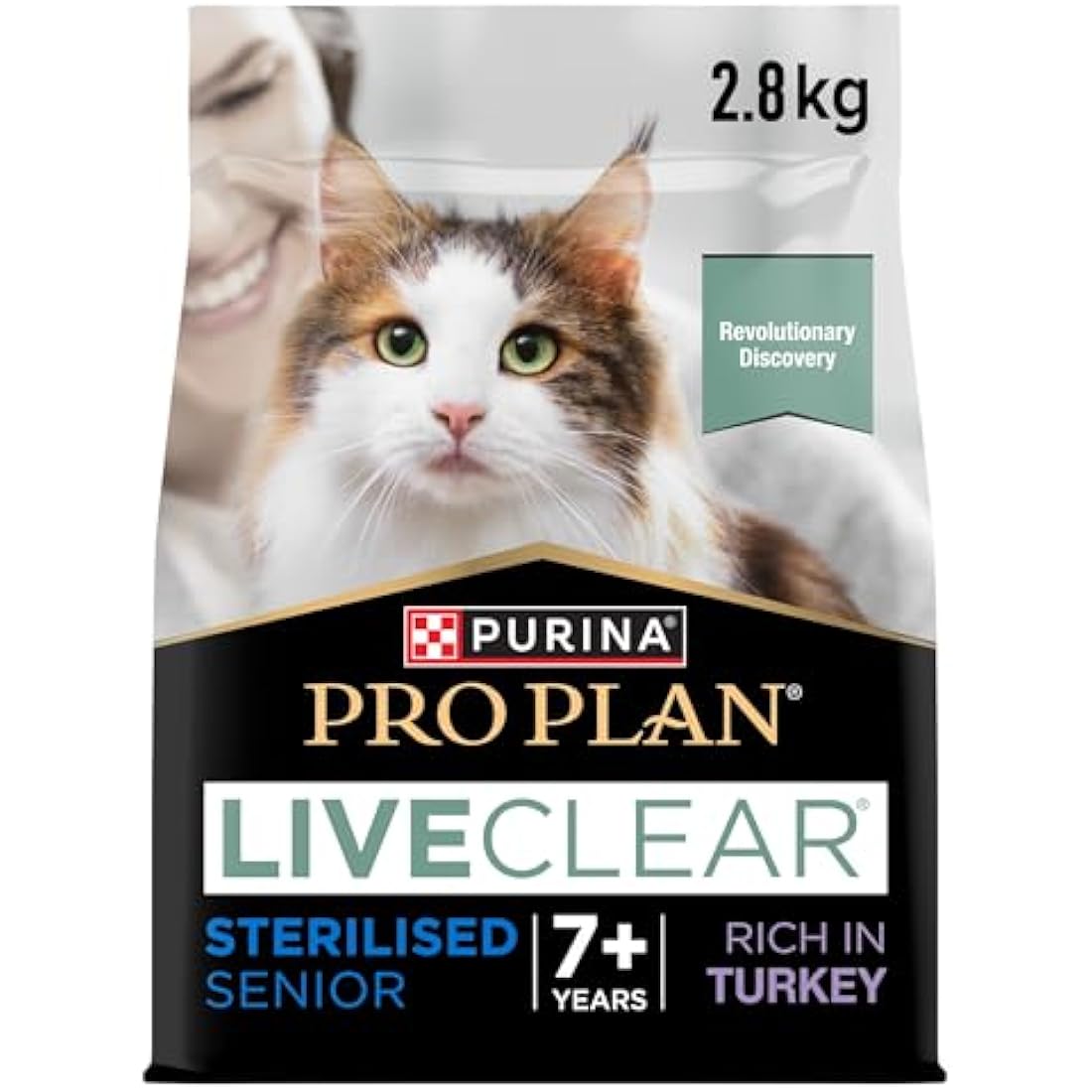 Purina Pro Plan LiveClear Senior 7+ Sterilised Turkey Dry Cat Food 2.8kg