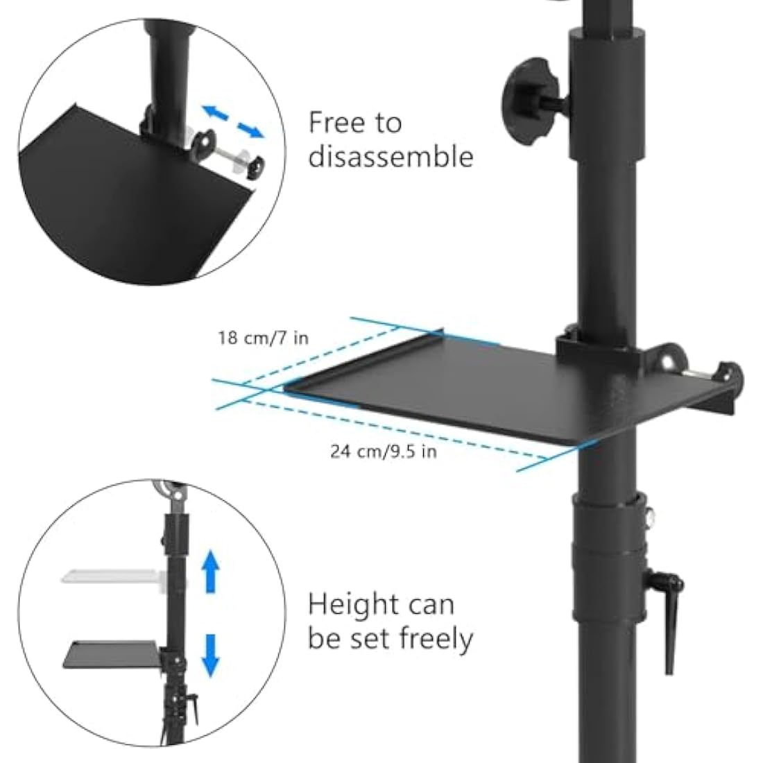 ANDNICE Tattoo Armrest – Heavy Duty Adjustable H-Base Stand