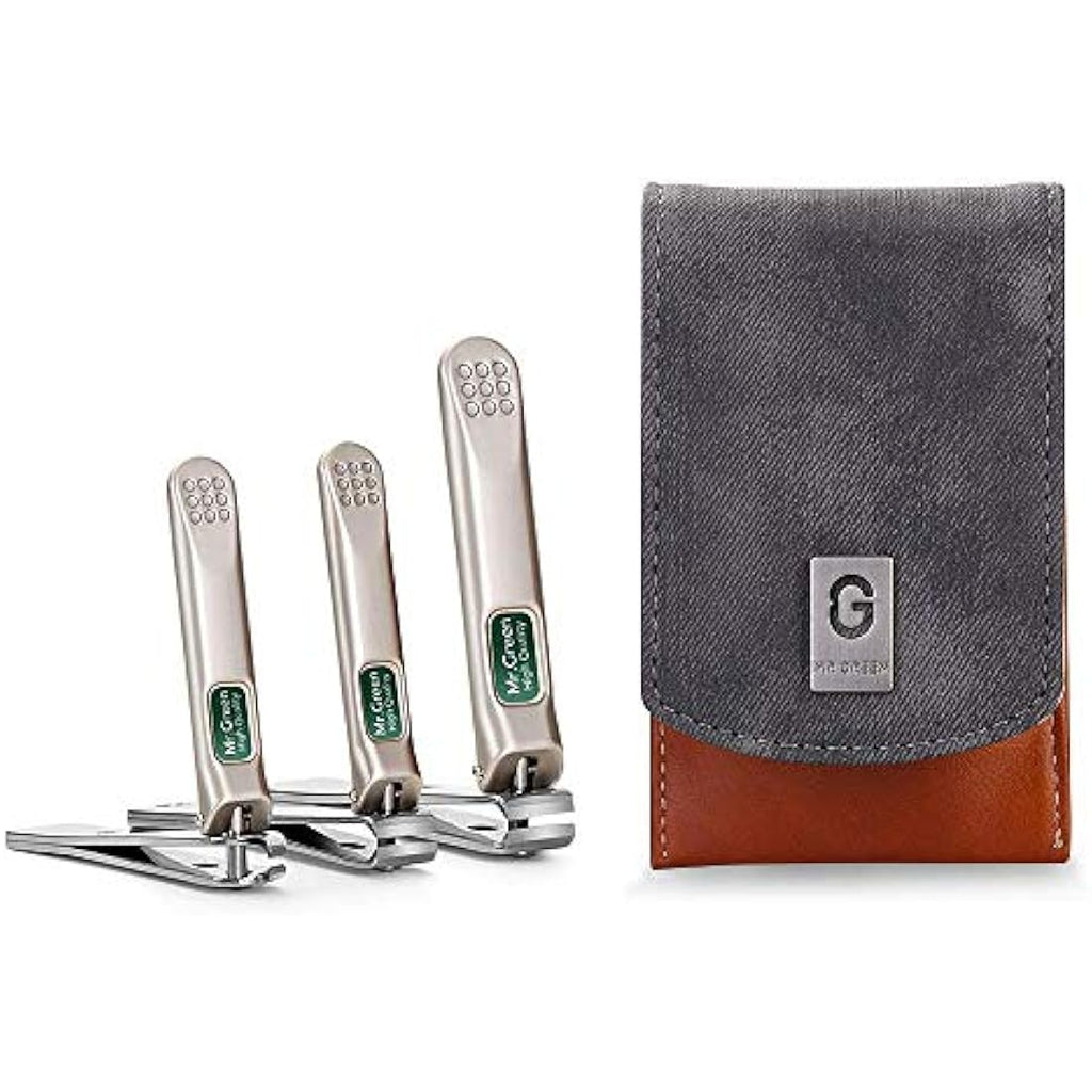 MR.GREEN 3 Pcs Stainless Steel Manicure Set | Professional Nail Clipper Kit