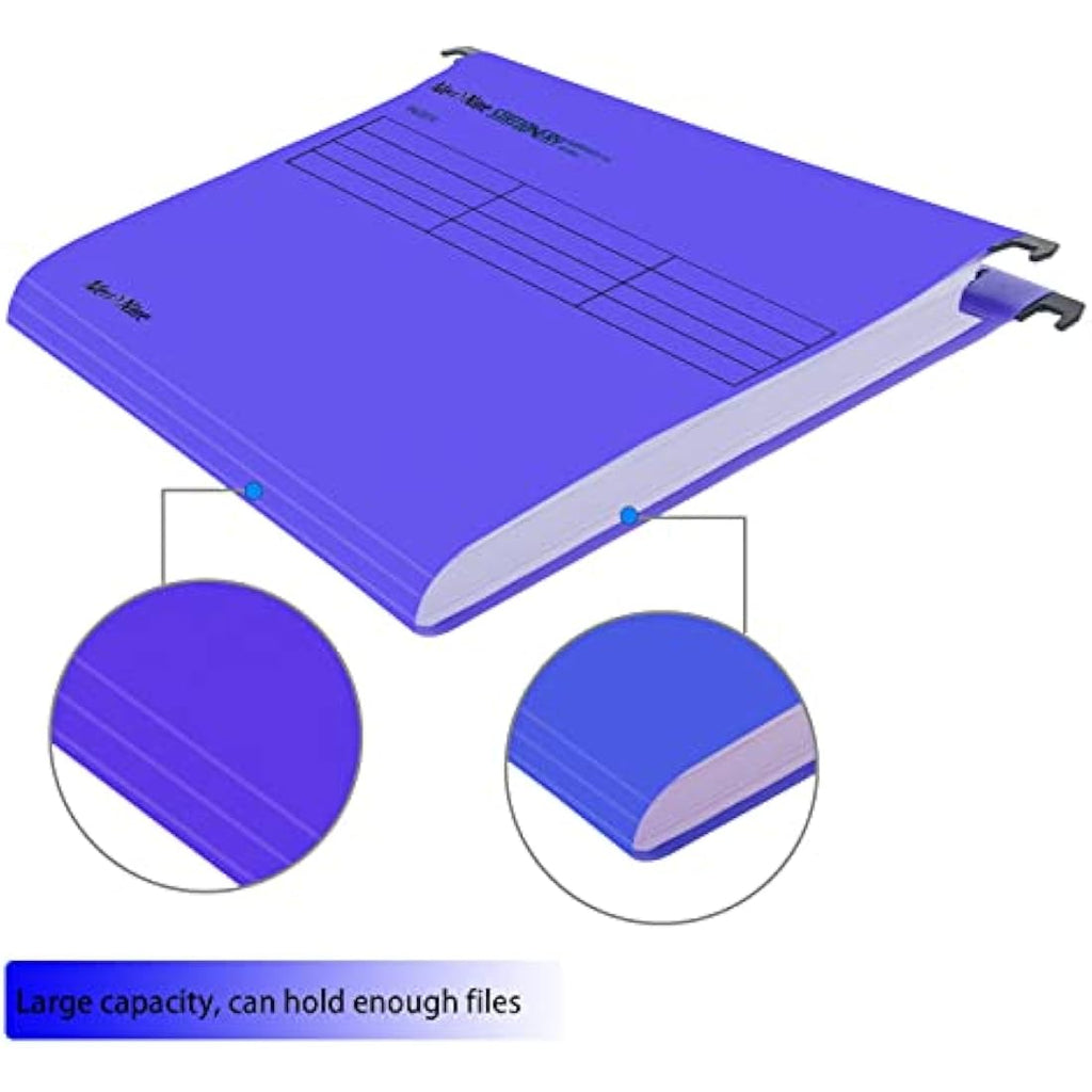A4 Suspension Files - 15 Pack Purple Polypropylene Folders