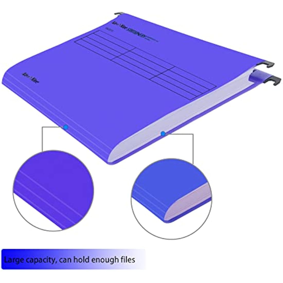 A4 Suspension Files - 15 Pack Purple Polypropylene Folders