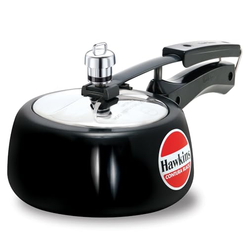 Hawkins Contura Black 1.5L Hard Anodized Aluminum Pressure Cooker