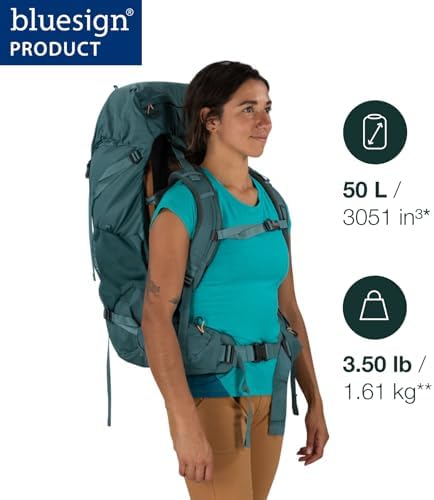 Osprey Renn 50L Women's Hiking Backpack – Dark Charcoal/Gray Wolf