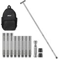 aiGear Aluminum Trekking Poles – Adjustable Tactical Hiking Stick, Grey