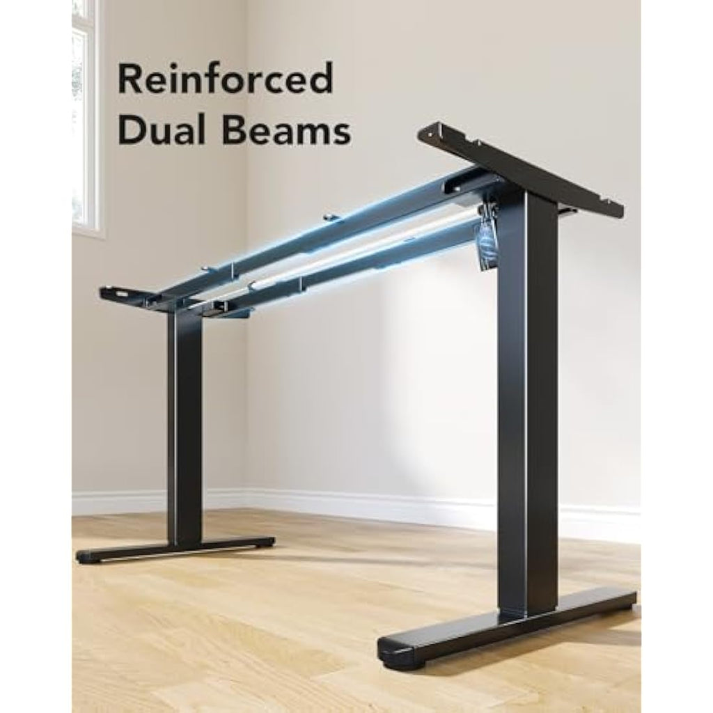 HUANUO Electric Standing Desk Frame | 100kg Capacity Brushless Motor