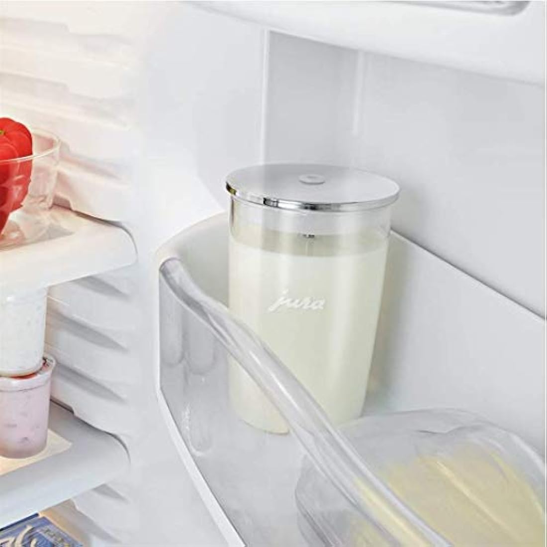 Jura Glass Milk Container – 0.5L Dishwasher Safe Coffee Accessory