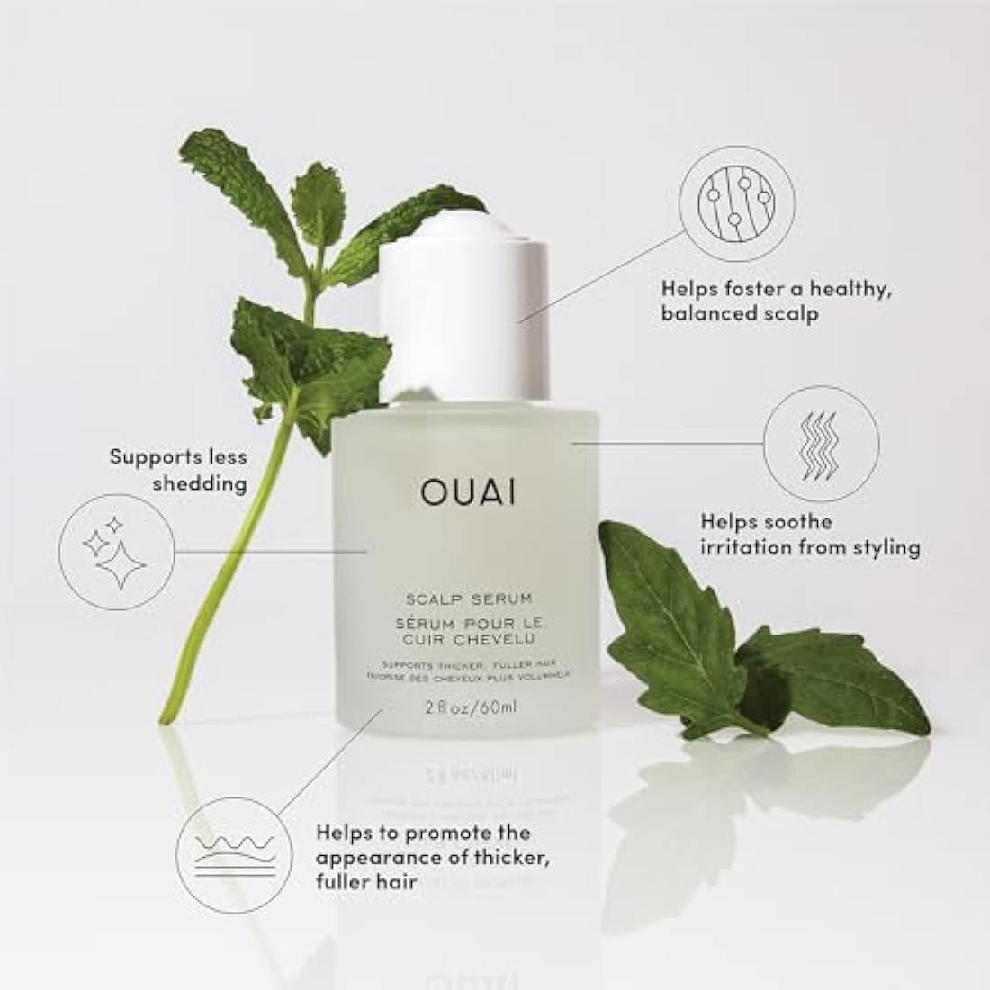 OUAI Scalp Serum – Thickening Hair Treatment with Peptides - 60ml
