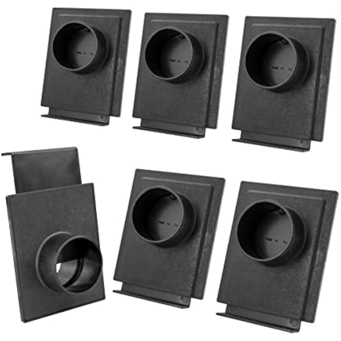 POWERTEC 2-1/2" Blast Gates for Dust Collection, ABS Plastic – 6 Pack