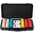 SLOWPLAY Godel 300 PCS Blank Clay Poker Chips Set with Polycarbonate Case