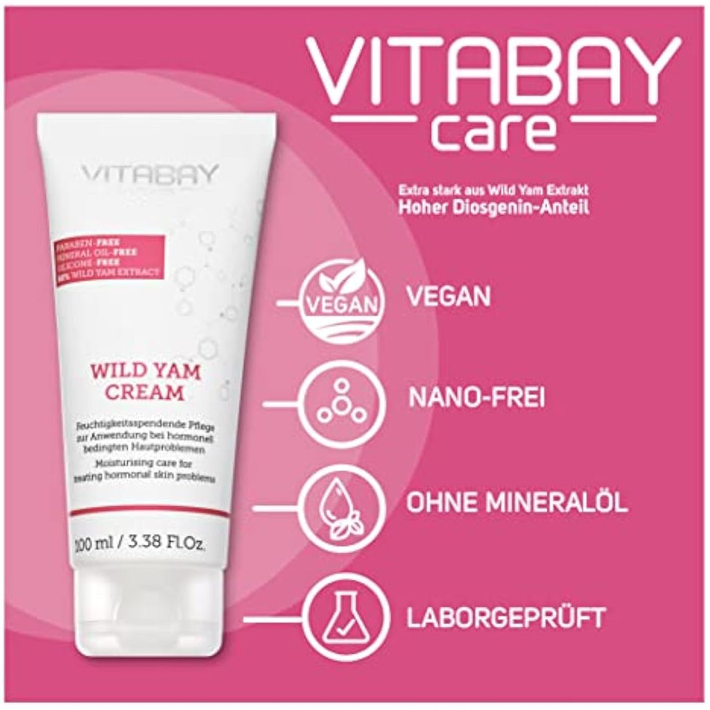 Jolof Store Wild Yams Cream – 80% Yam Root Extract for Menopause
