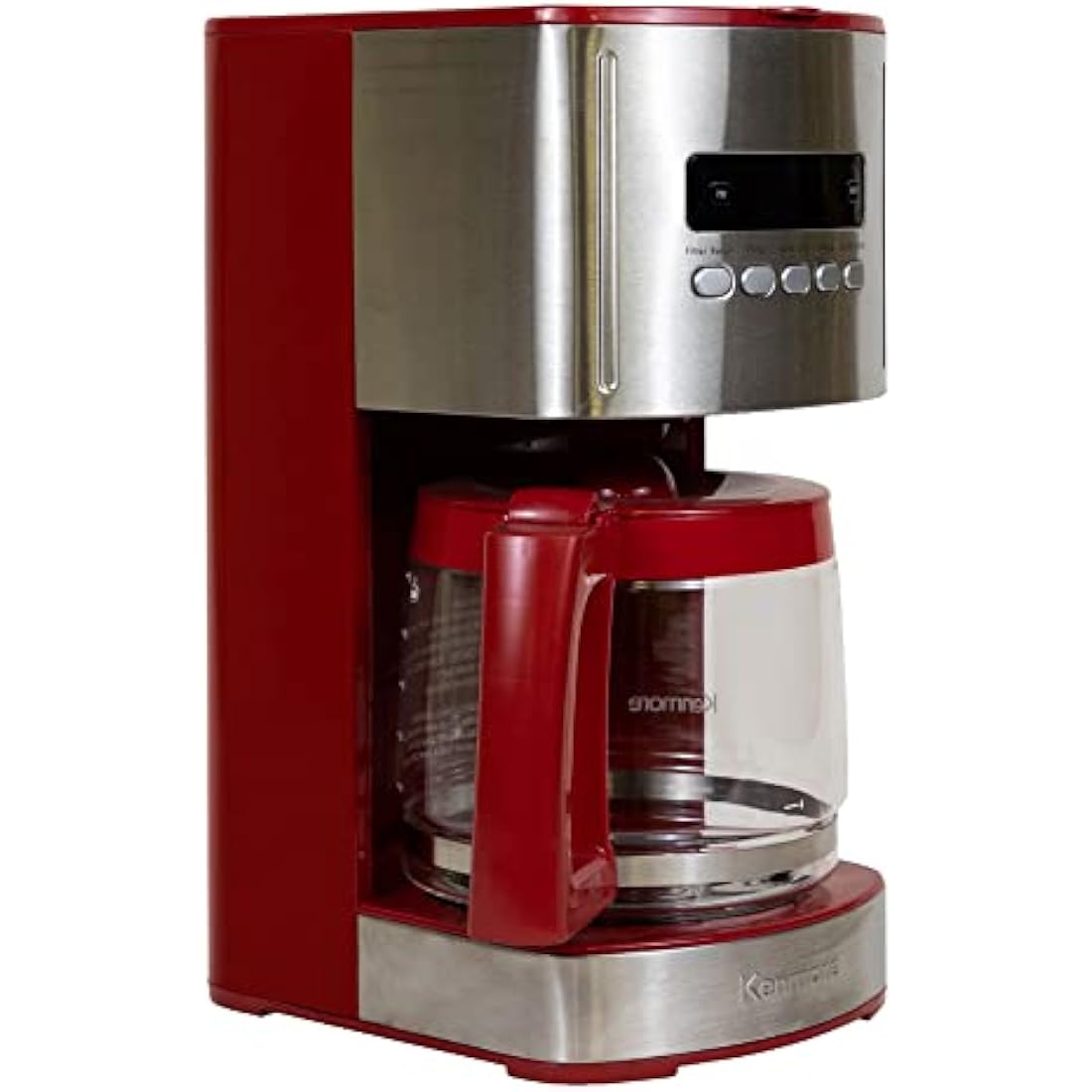 Kenmore 12-Cup Drip Coffee Maker – Programmable Filter Machine, Red